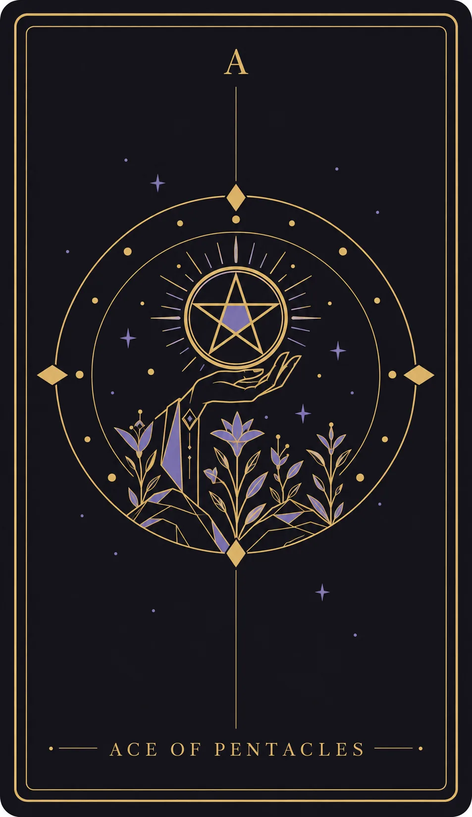 The Ace of Pentacles tarot card