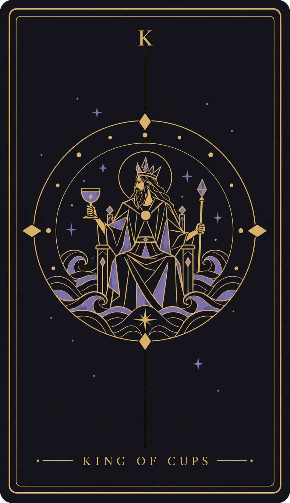 The King of Cups tarot card