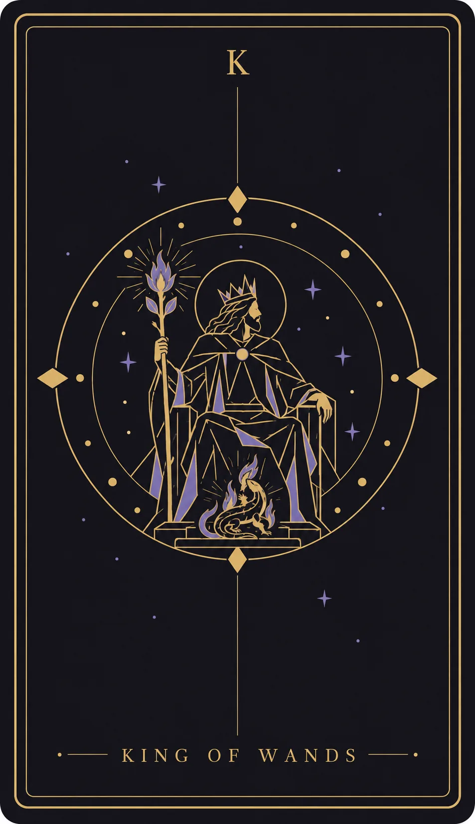 The King of Wands tarot card