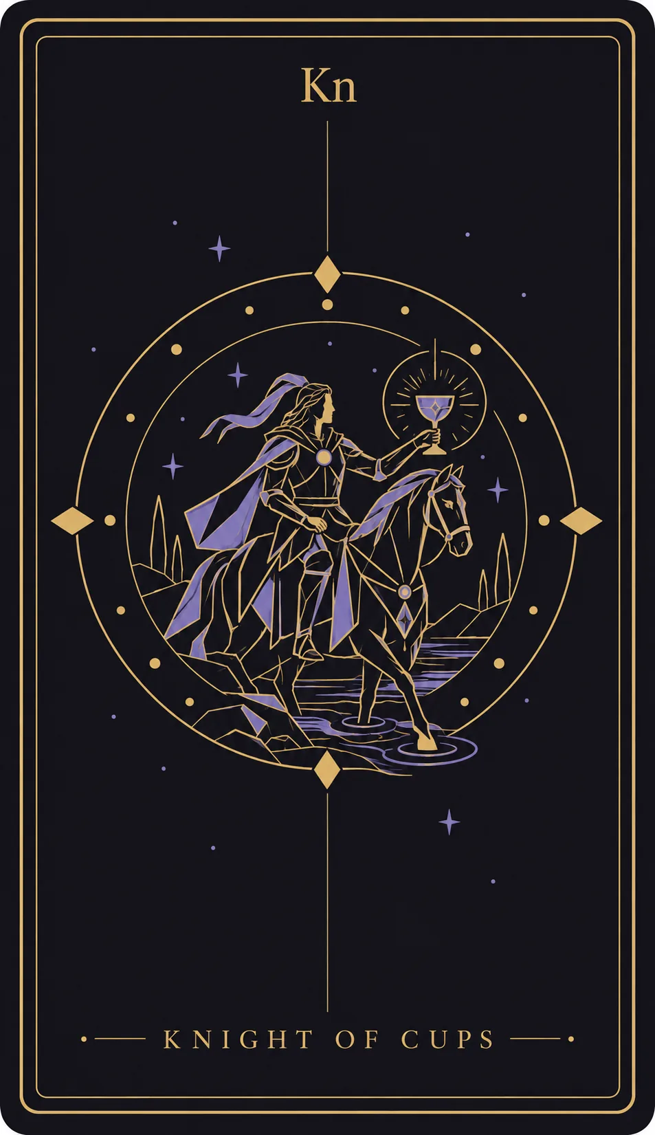 The Knight of Cups tarot card