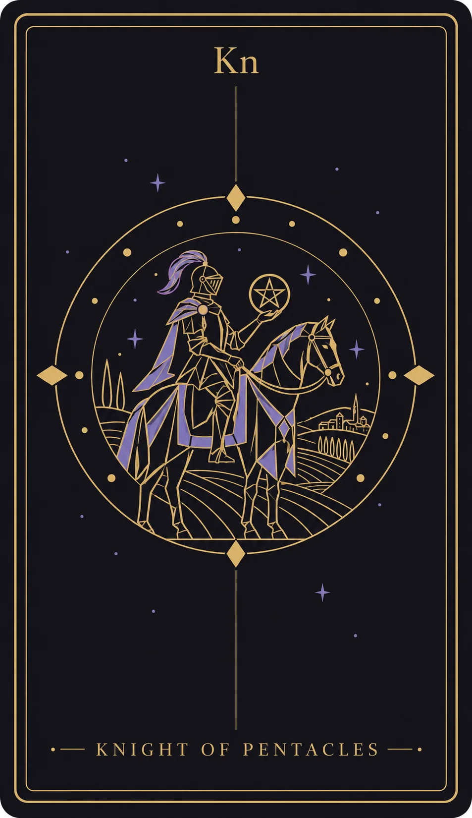 The Knight of Pentacles tarot card