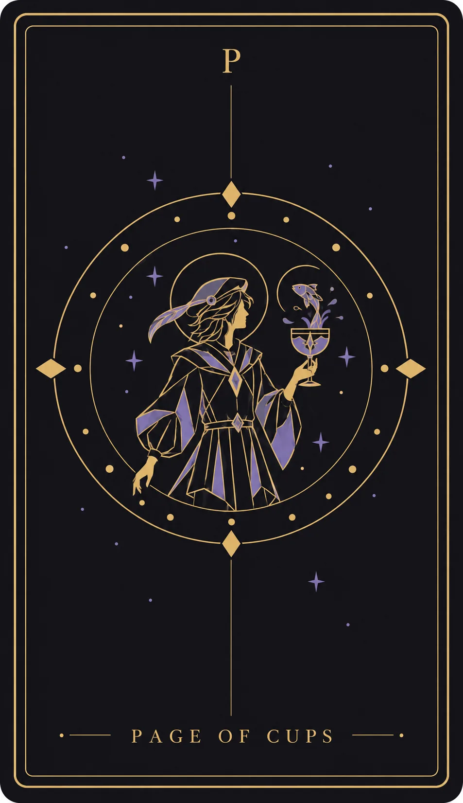 The Page of Cups tarot card