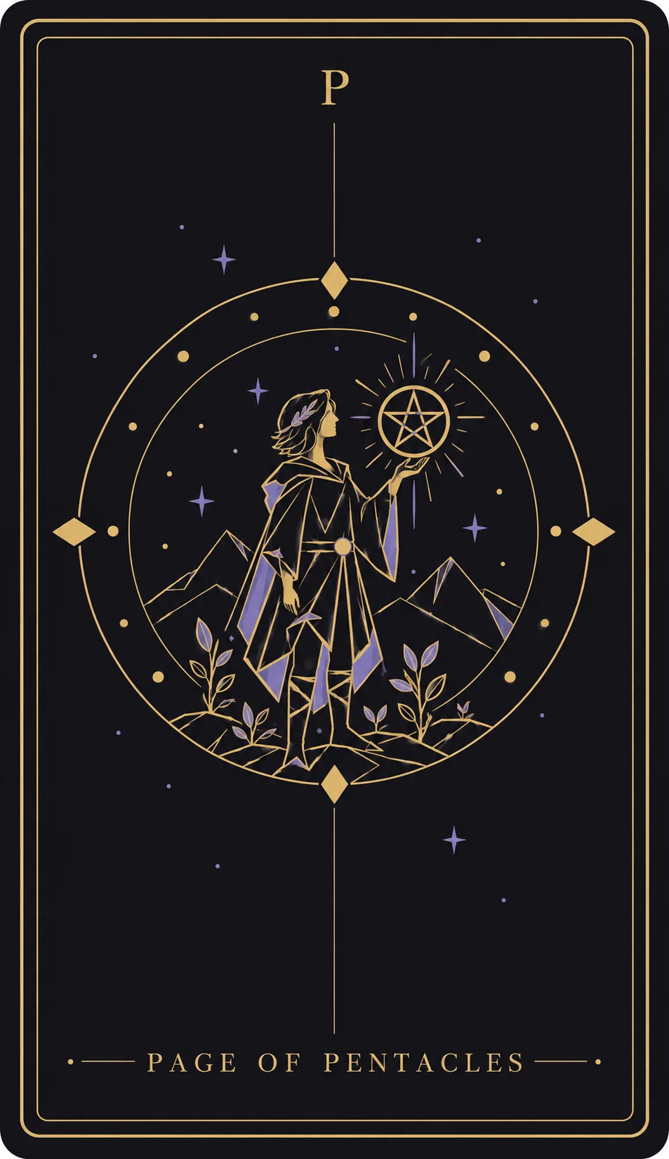 The Page of Pentacles tarot card