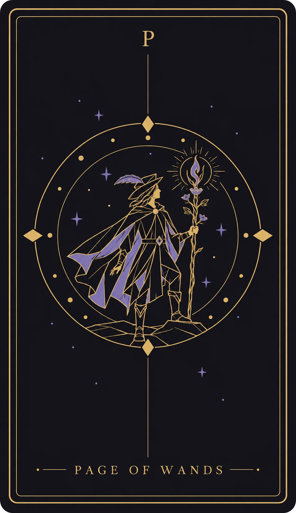 The Page of Wands tarot card