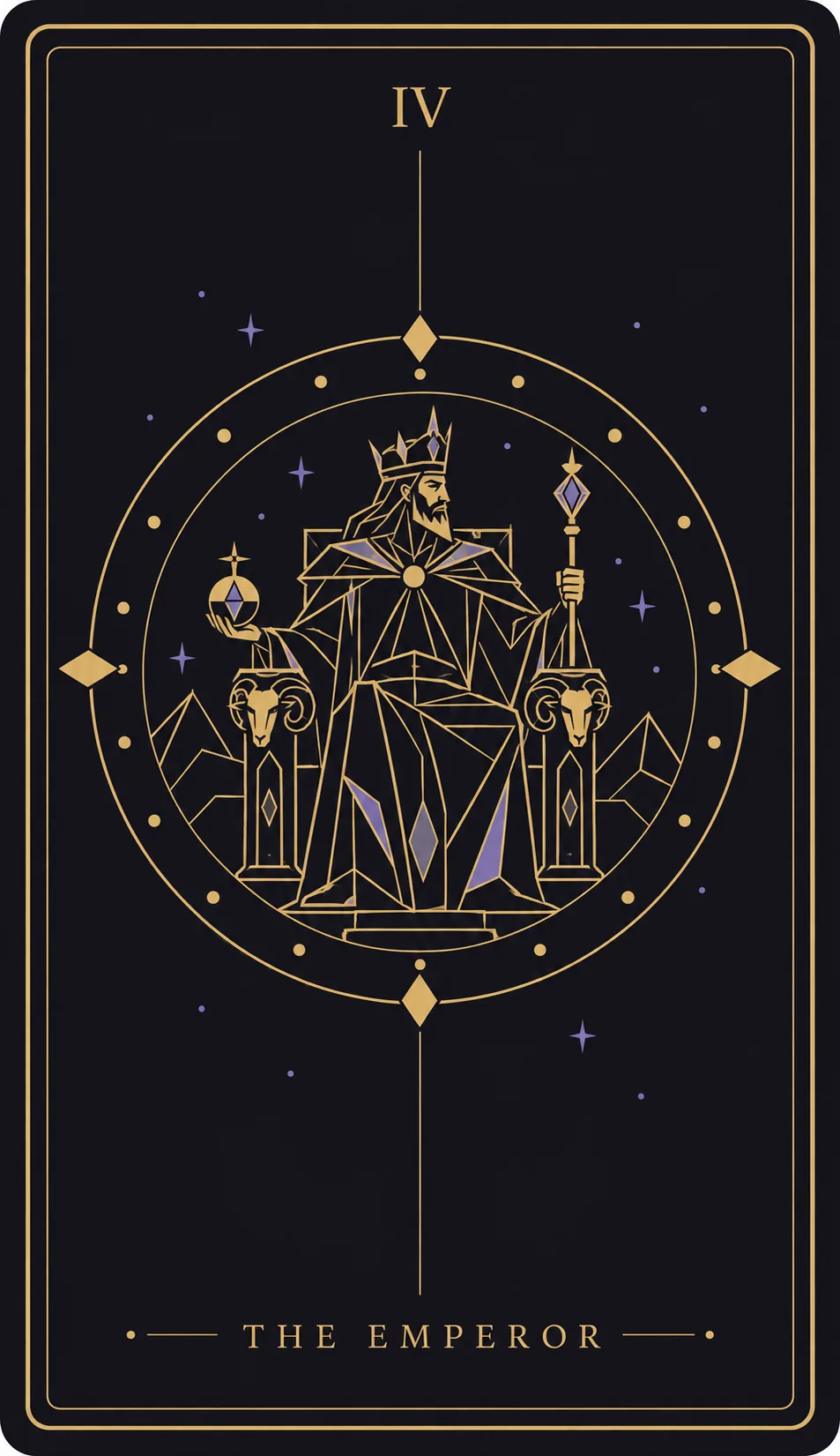The The Emperor tarot card