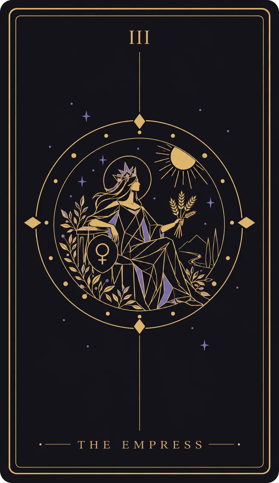 The The Empress tarot card