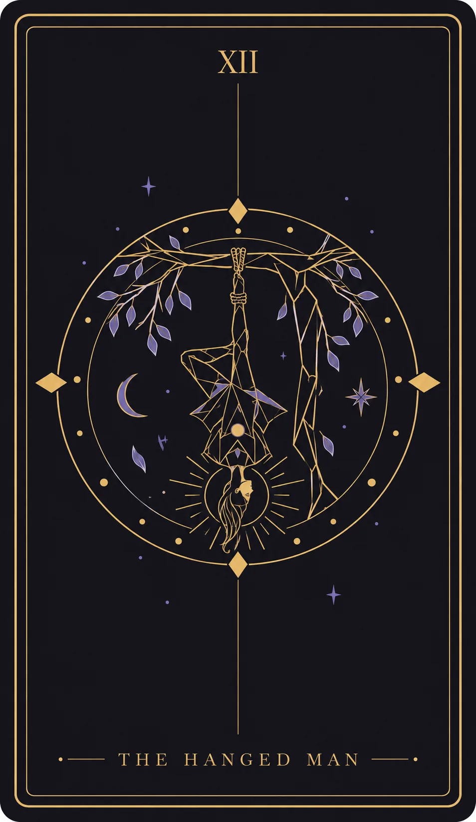 The The Hanged Man tarot card