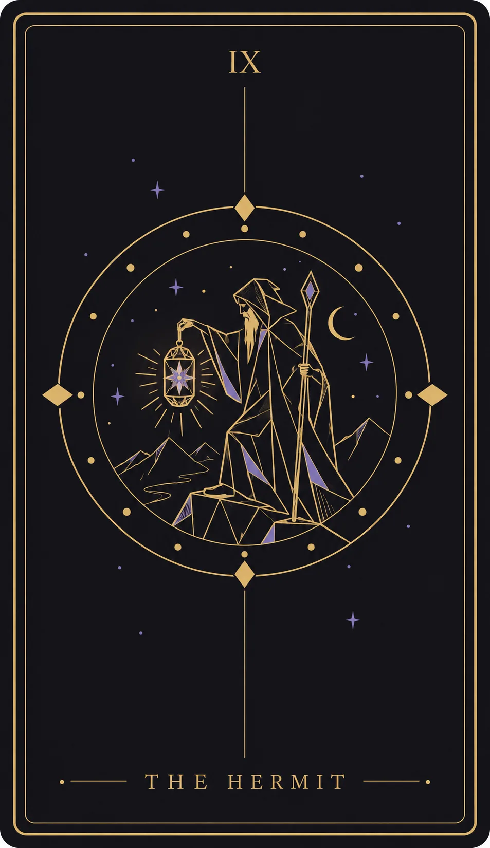 The The Hermit tarot card