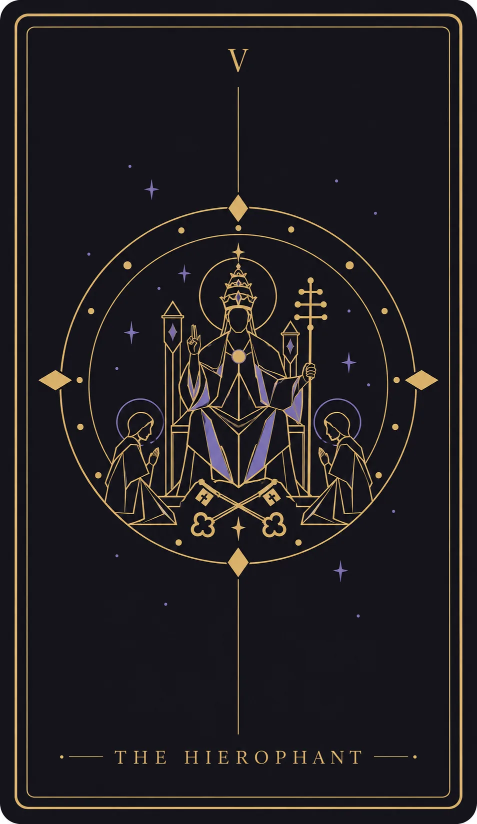 The The Hierophant tarot card