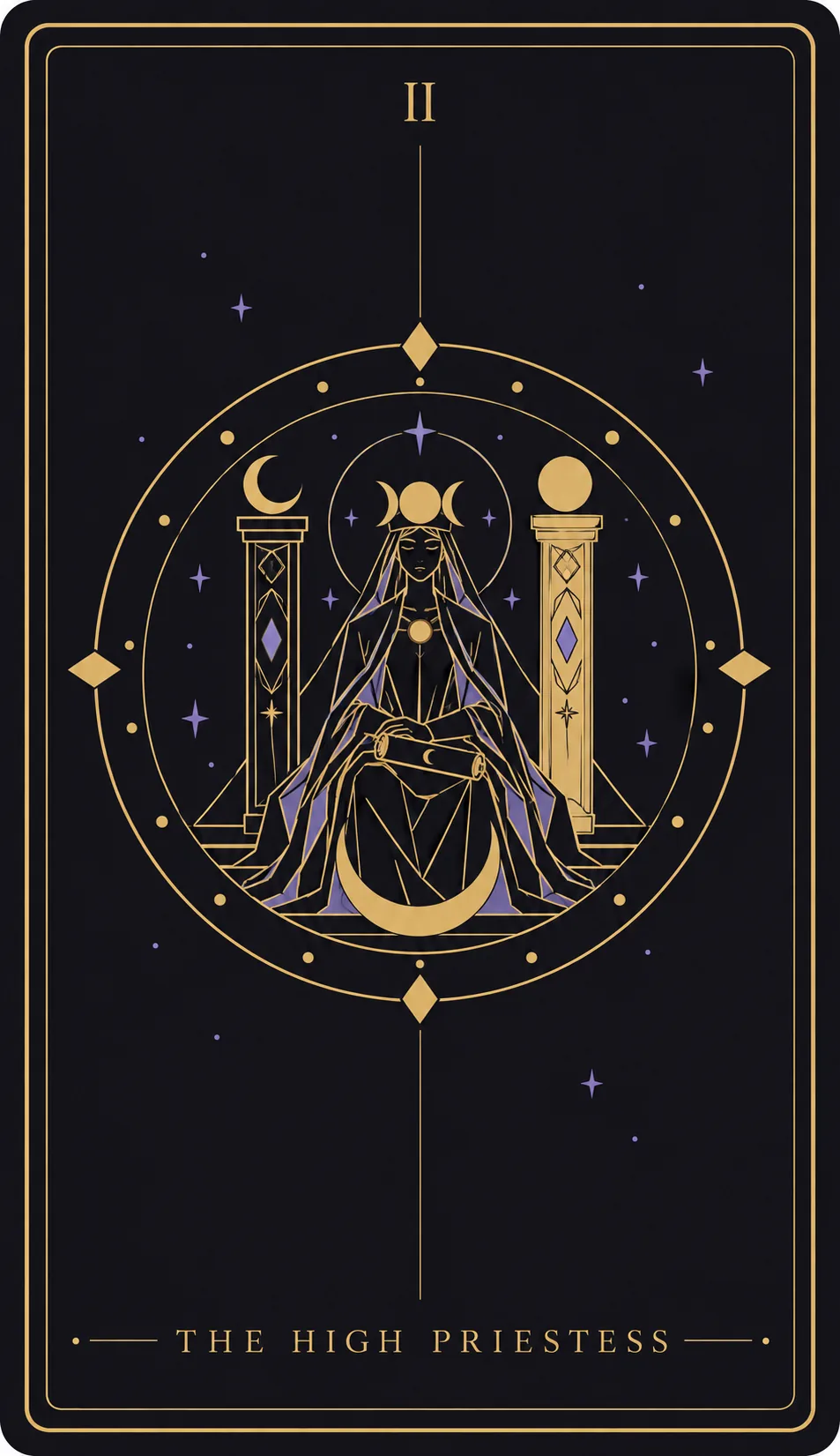 The The High Priestess tarot card