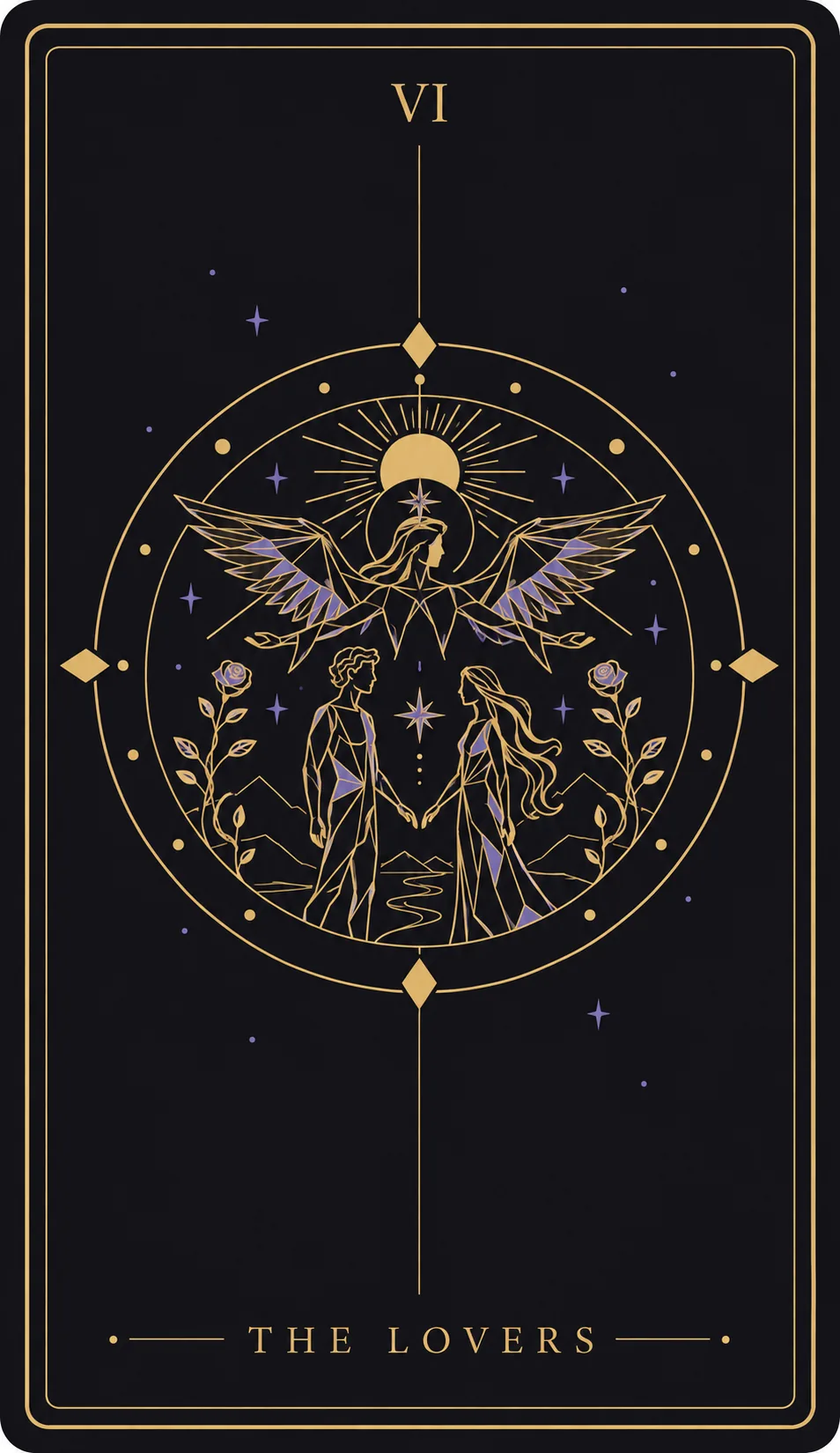 The The Lovers tarot card