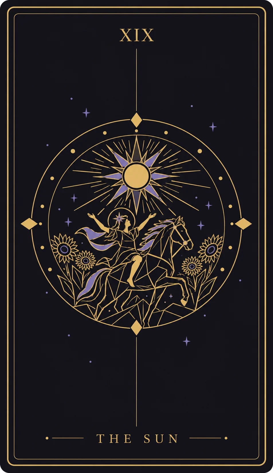 The The Sun tarot card