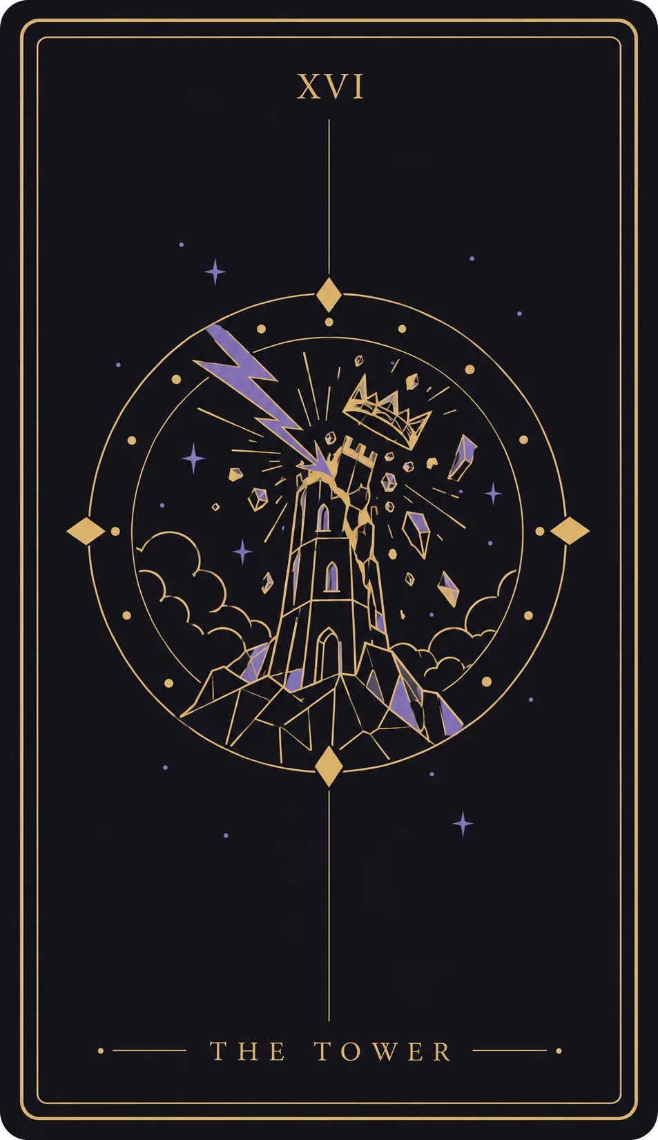 The The Tower tarot card