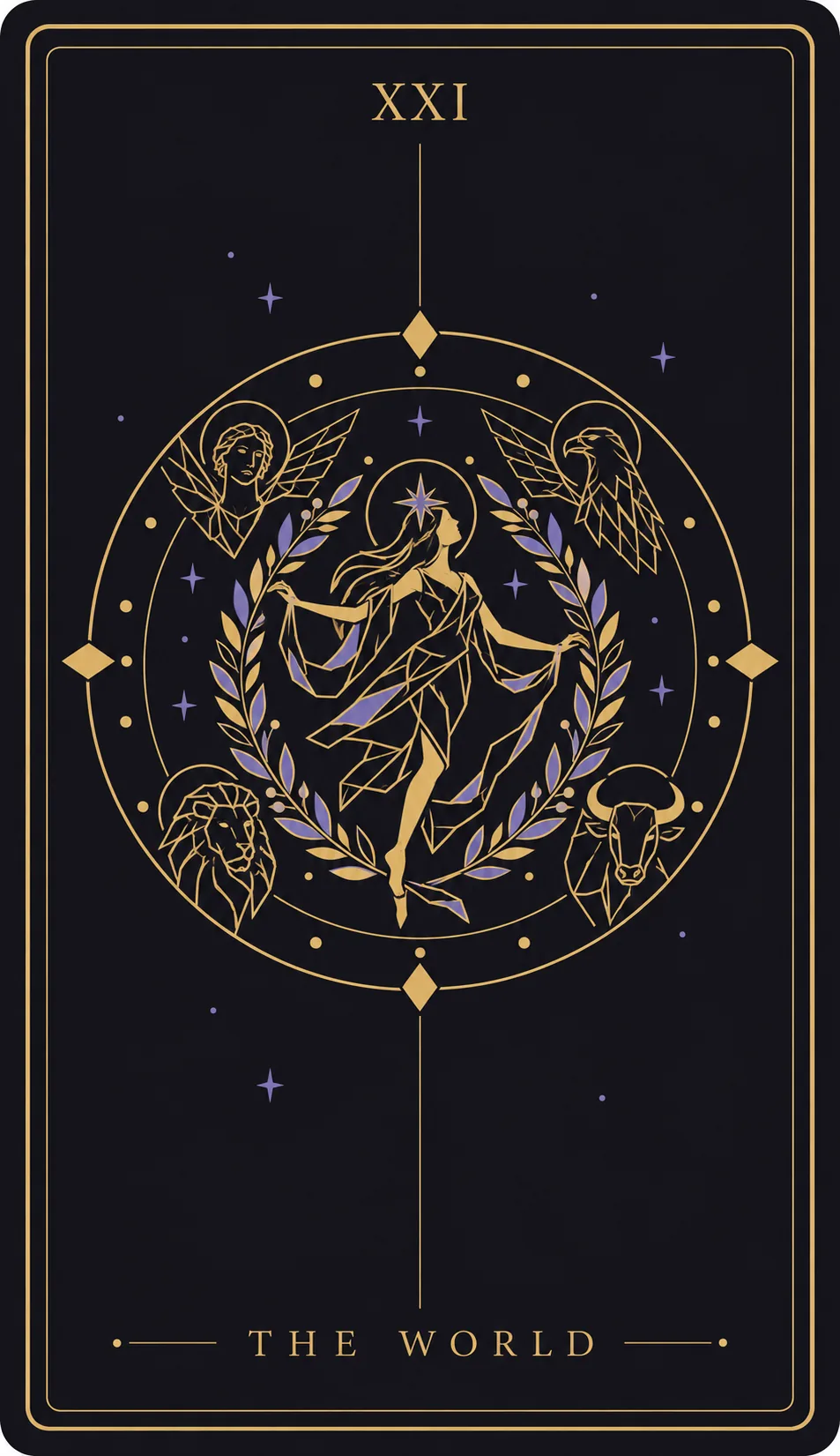 The The World tarot card