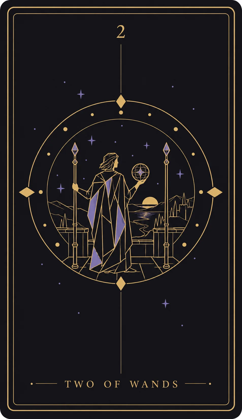 The Two of Wands tarot card
