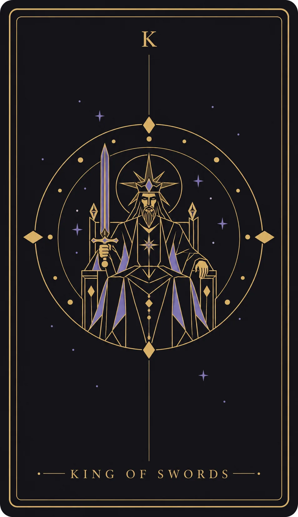 The King of Swords tarot card