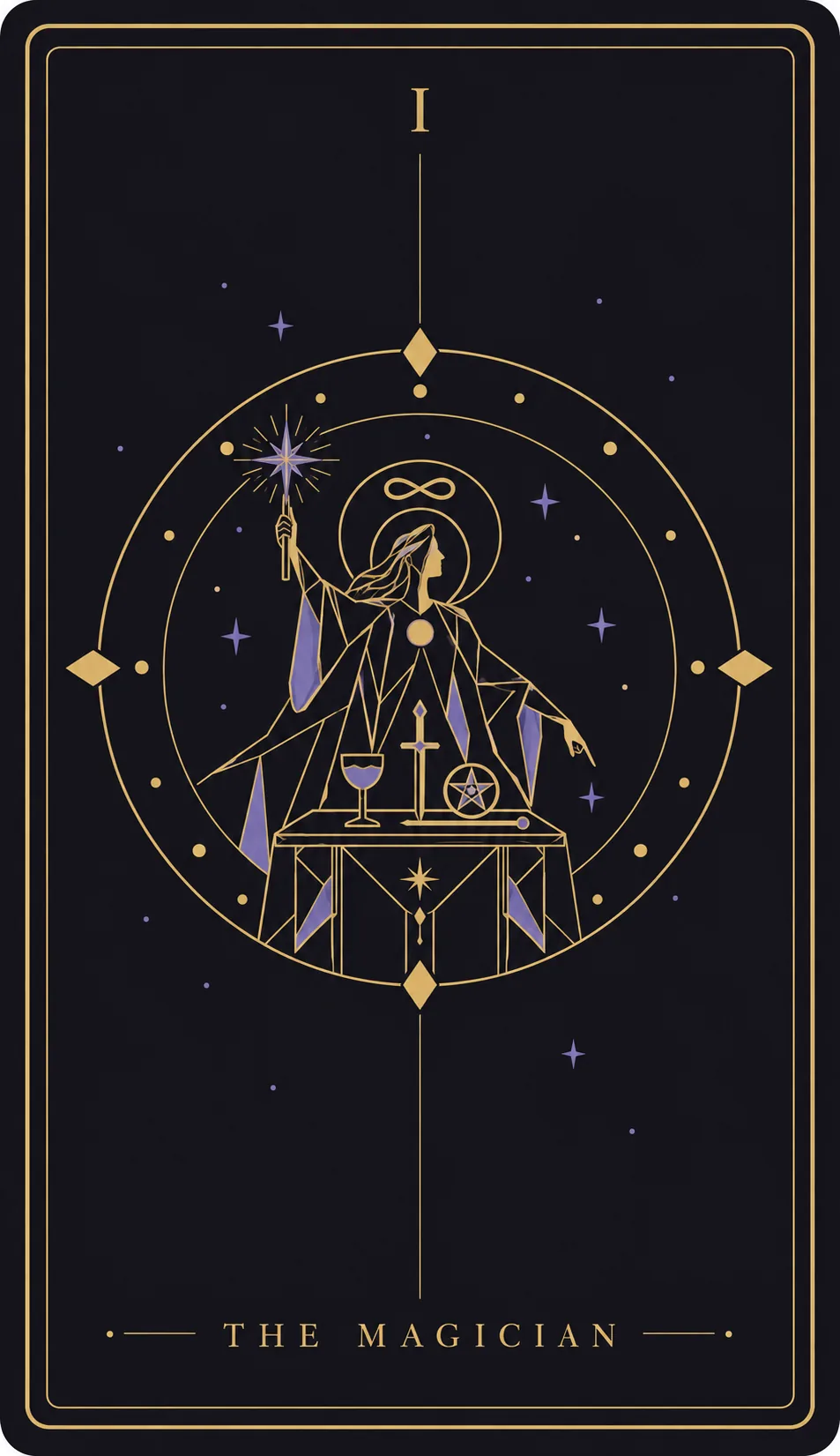 The The Magician tarot card